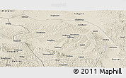 Shaded Relief Panoramic Map of Haiyuan