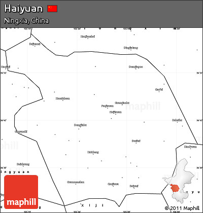 Blank Simple Map of Haiyuan