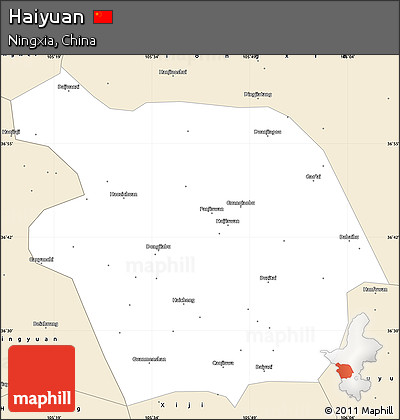 Classic Style Simple Map of Haiyuan