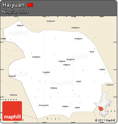 Classic Style Simple Map of Haiyuan