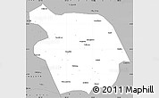 Gray Simple Map of Haiyuan