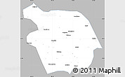 Gray Simple Map of Haiyuan, single color outside