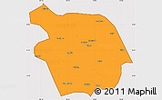 Political Simple Map of Haiyuan, cropped outside