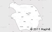 Silver Style Simple Map of Haiyuan, cropped outside