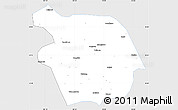 Silver Style Simple Map of Haiyuan, single color outside