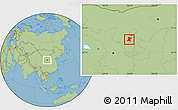 Savanna Style Location Map of Qingtongxia