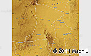 Physical Map of Qingtongxia