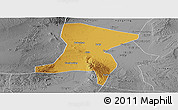 Physical Panoramic Map of Qingtongxia, desaturated
