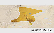 Physical Panoramic Map of Qingtongxia, lighten