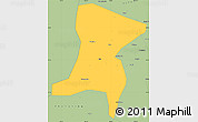 Savanna Style Simple Map of Qingtongxia