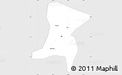 Silver Style Simple Map of Qingtongxia, single color outside