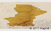 Physical Panoramic Map of Yanchi, lighten
