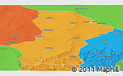 Political Panoramic Map of Yanchi