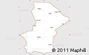 Classic Style Simple Map of Yanchi, cropped outside