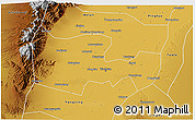 Physical 3D Map of Yinchuan Shiqu