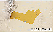 Physical 3D Map of Yongning, lighten