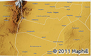 Physical 3D Map of Yongning