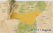 Physical 3D Map of Yongning, satellite outside