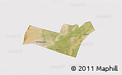 Satellite 3D Map of Yongning, cropped outside