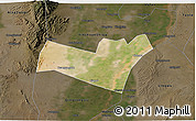 Satellite 3D Map of Yongning, darken