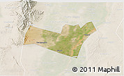 Satellite 3D Map of Yongning, lighten