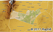 Satellite 3D Map of Yongning, physical outside