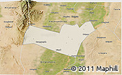 Shaded Relief 3D Map of Yongning, satellite outside