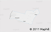 Silver Style 3D Map of Yongning, single color outside