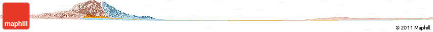Political Horizon Map of Yongning, lighten