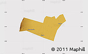 Physical Map of Yongning, cropped outside