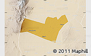 Physical Map of Yongning, lighten