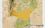 Physical Map of Yongning, satellite outside