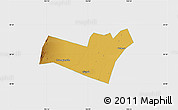 Physical Map of Yongning, single color outside