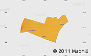 Political Map of Yongning, single color outside
