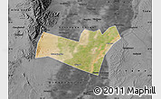 Satellite Map of Yongning, darken, desaturated