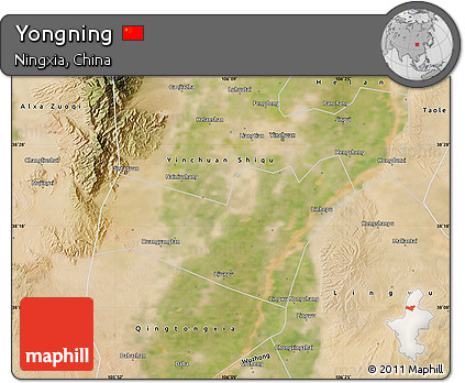 Satellite Map of Yongning