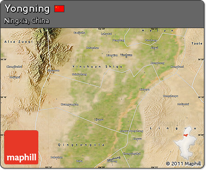 Satellite Map of Yongning