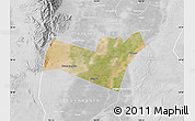 Satellite Map of Yongning, lighten, desaturated
