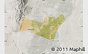 Satellite Map of Yongning, lighten, semi-desaturated