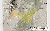Satellite Map of Yongning, semi-desaturated
