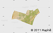 Satellite Map of Yongning, single color outside