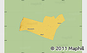 Savanna Style Map of Yongning, single color outside