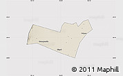 Shaded Relief Map of Yongning, cropped outside