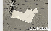 Shaded Relief Map of Yongning, darken