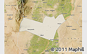 Shaded Relief Map of Yongning, satellite outside