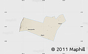 Shaded Relief Map of Yongning, single color outside