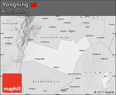 Silver Style Map of Yongning