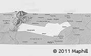 Gray Panoramic Map of Yongning