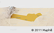 Physical Panoramic Map of Yongning, lighten