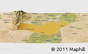 Physical Panoramic Map of Yongning, satellite outside